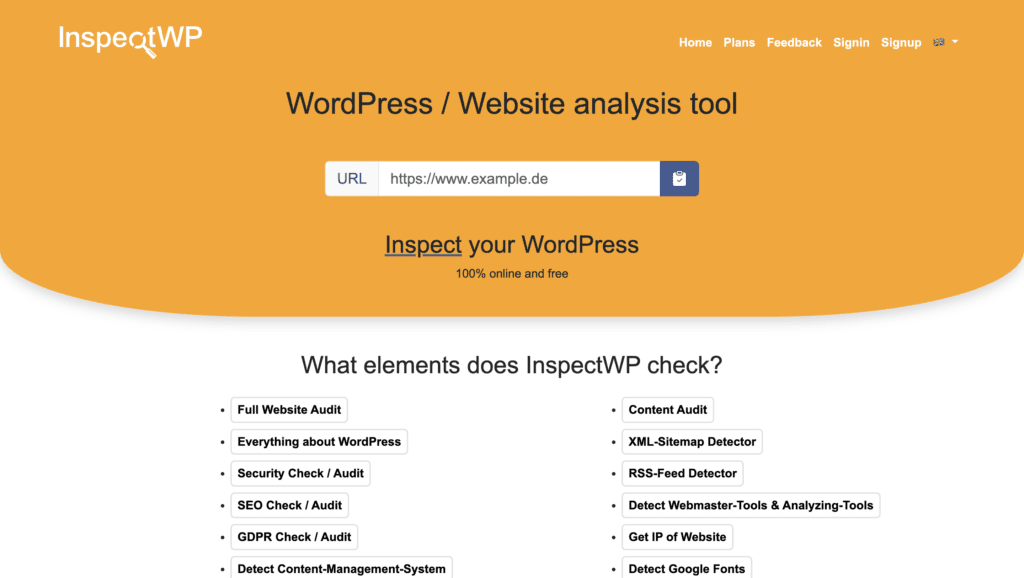 Inspect Wp WordPress Theme Detector